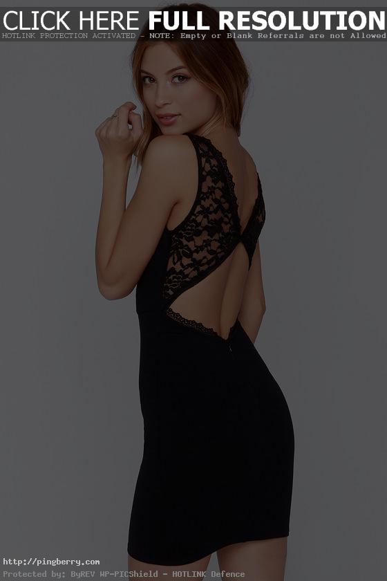 Exclusive Bring the Heat Black Lace Bodycon Dress