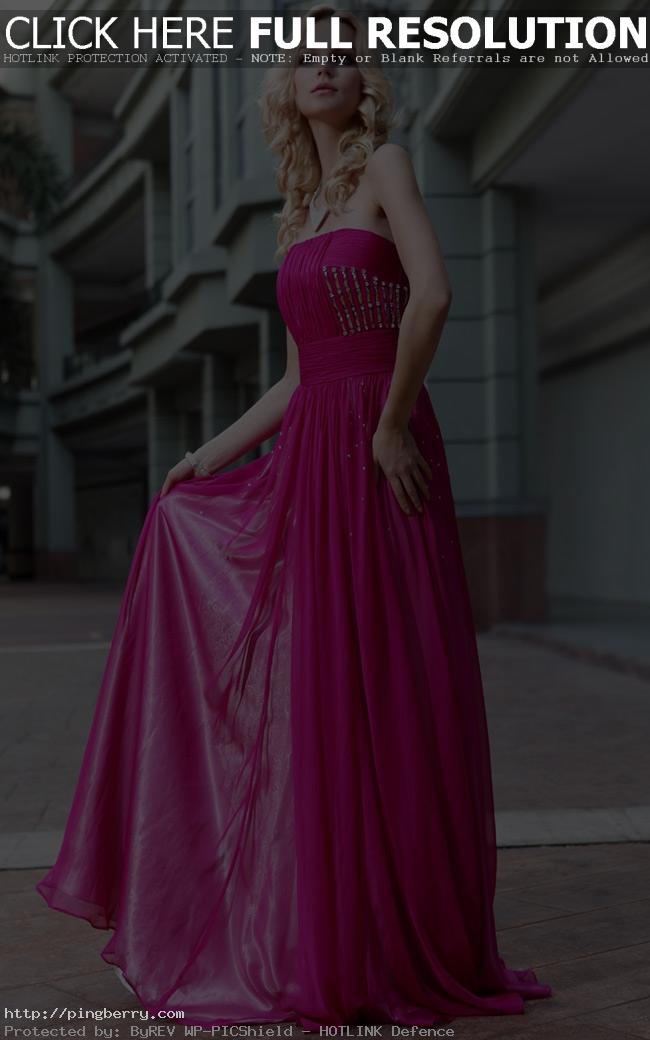 violet chiffon prom dress uk